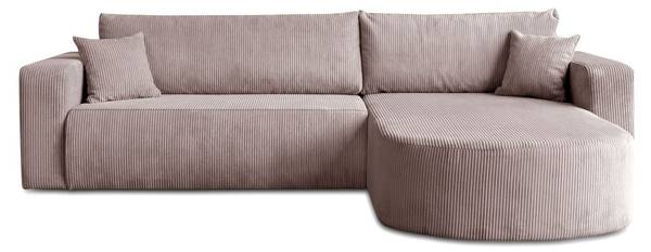 Ecksofa SOPRANO Pink - Polyester - 271 x 80 x 175 cm