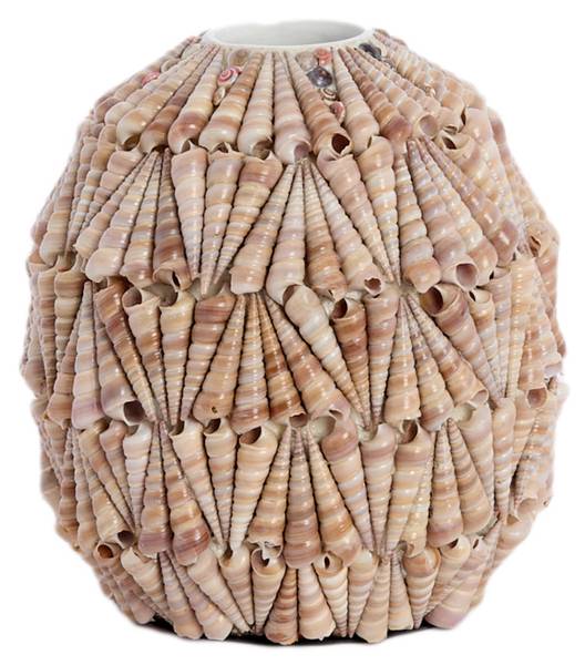 Topf SHELL Braun - Massivholz - 21 x 22 x 21 cm