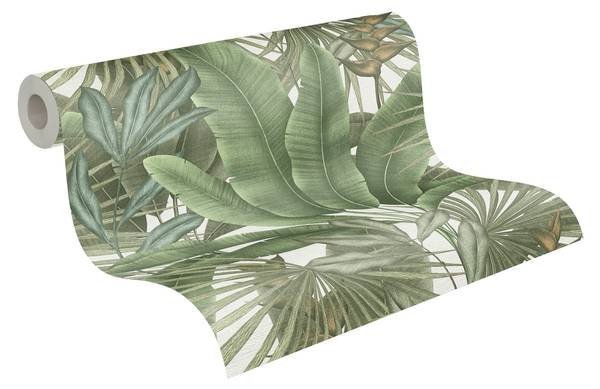 Vliestapete 396472-GU Grün - Fleece - 53 x 1005 x 1 cm
