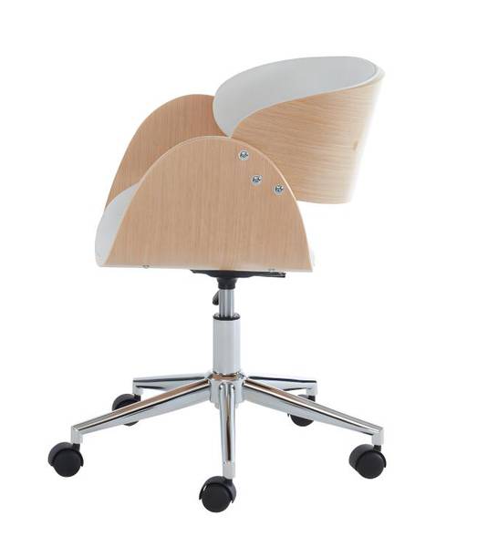 Bürostuhl JELSA Beige - Kunstleder - 52 x 85 x 53 cm