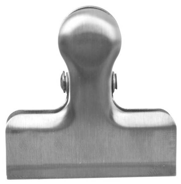 Verschlussclips aus Edelstahl 3er Set Silber - Edelstahl - 2 x 4 x 4 cm
