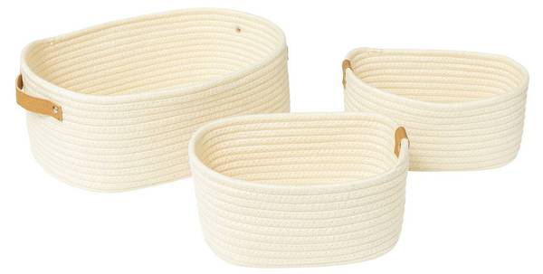 Körben DUO 3er-Set Beige - Textil - 26 x 13 x 35 cm