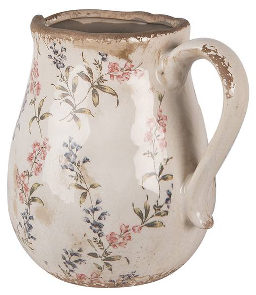 Dekorative Kanne Caiden Beige - Keramik - 16 x 20 x 21 cm