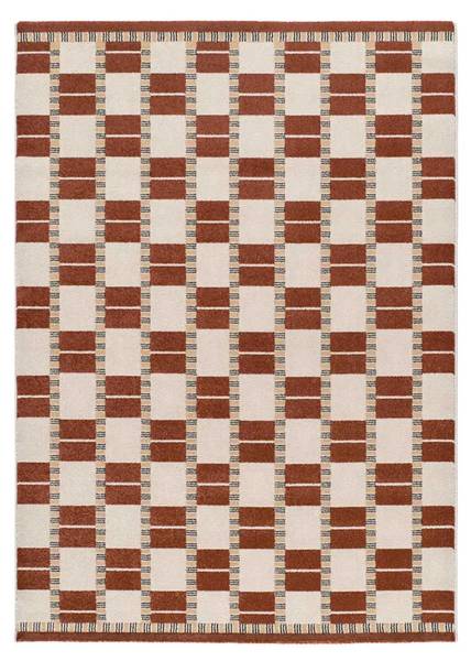 Laagpolig vloerkleed ASTRA beige - koper - 80 x 150 cm