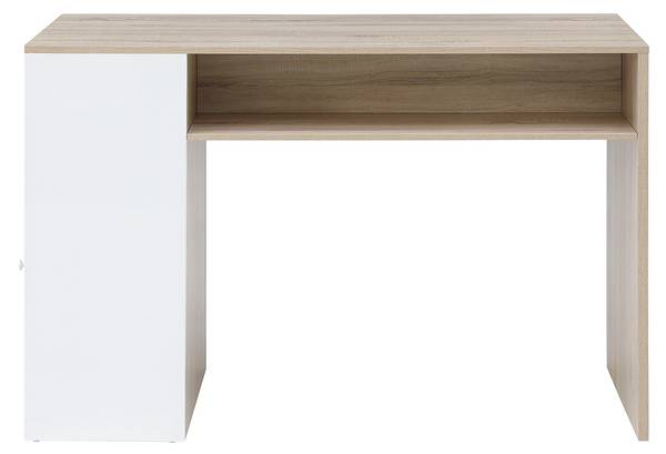 Barmöbel NIRAYA Braun - Weiß - Holz teilmassiv - 60 x 100 x 150 cm