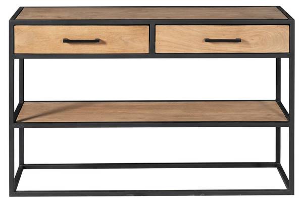 Beistelltisch DAKOTA Braun - Massivholz - 120 x 76 x 35 cm