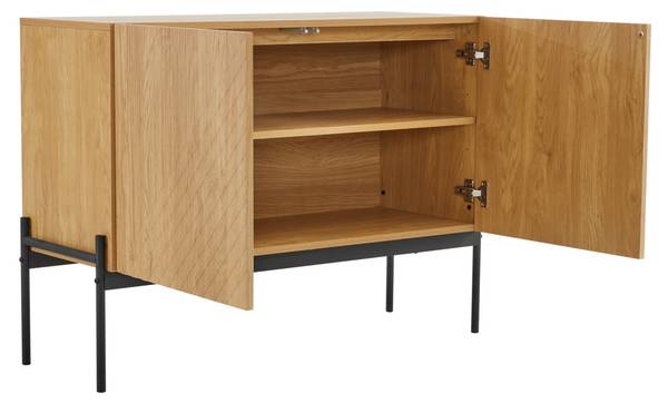 Sideboard NaturLine Ⅱ Beige - Stahl - 100 x 75 x 40 cm