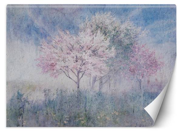 Fototapete Bäume auf einer Wiese 400 x 280 cm