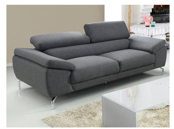 Sofa GRETEL Grau - Textil - 109 x 73 x 216 cm