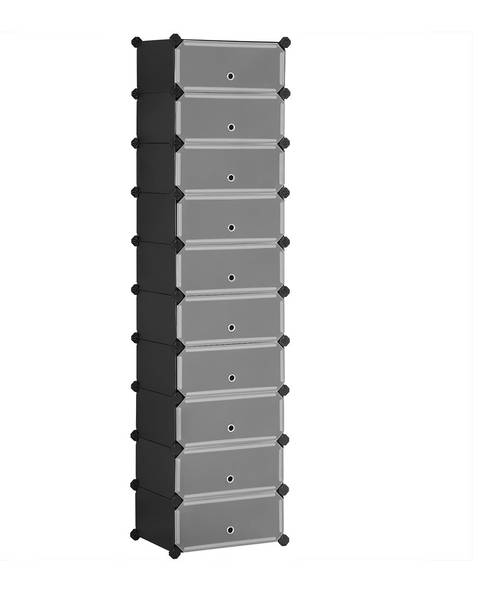 Schuhregal mit Fächern Harare 31 x 173 x 46 cm