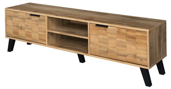 TV-Lowboard Clara Braun - Stahl - 160 x 45 x 36 cm