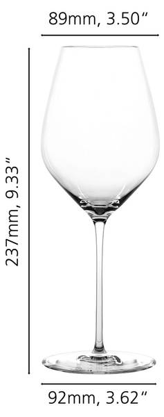 Universalgläser Hi-Lite 2er Set + Tuch Kristallglas - 9 x 24 x 9 cm