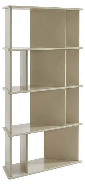 Bücherregal MORENCI Beige - Holz teilmassiv - 100 x 166 x 40 cm