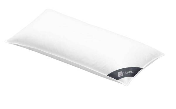 Gänsedaunenkissen 3-Kammer Platin Breite: 40 cm