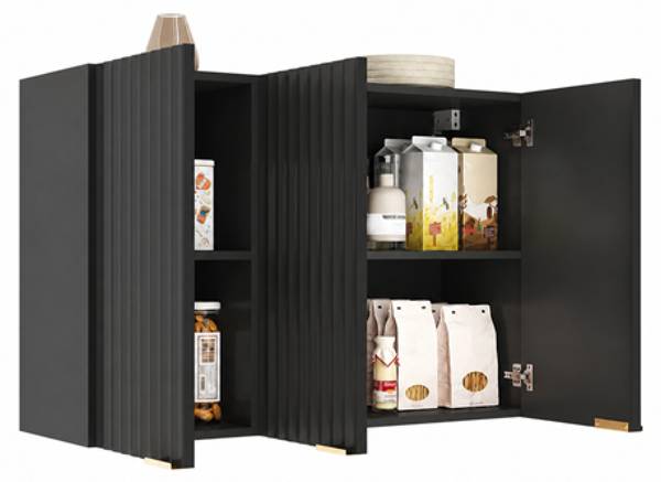 Küchen-Wandschrank SANSELIN Ⅱ Schwarz