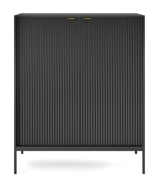 Highboard VELLORE Schwarz - Schwarz