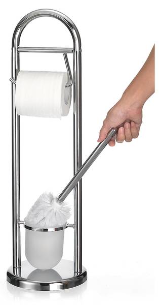Toilettenpapierhalter EGON Silber