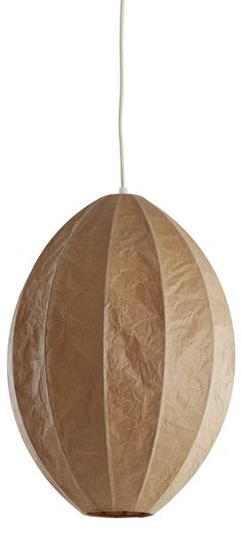 Pendelleuchte MILATOS Braun - Textil - 38 x 51 x 38 cm