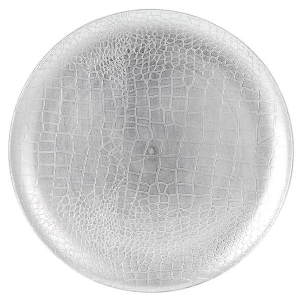 Servierteller ABX305020 Silber - Kunststoff - 33 x 2 x 33 cm