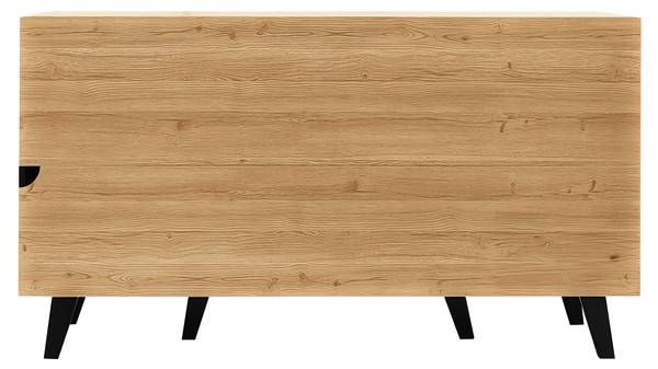 Sideboard Cronus Ⅶ Braun - Kiefer - Stahl - 140 x 78 x 41 cm