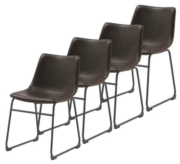 Stoelen  10753 set van 4 bruin