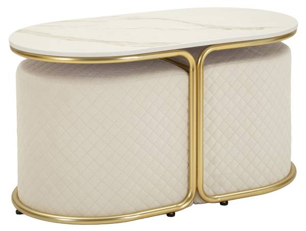 Couchtisch Relax Metall - 79 x 44 x 79 cm