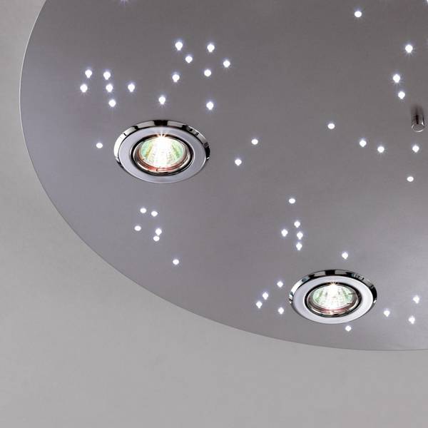LED-Deckenleuchte Night Sky Stahl - Silber