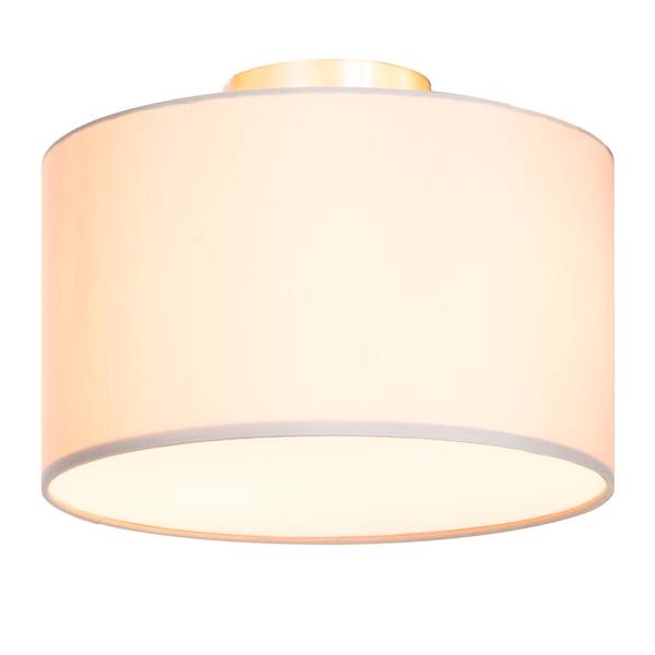 Plafondlamp Summa Small geweven stof/ijzer - kiezelkleurig