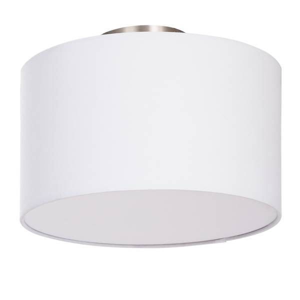 Plafondlamp Summa Small geweven stof/ijzer - wit