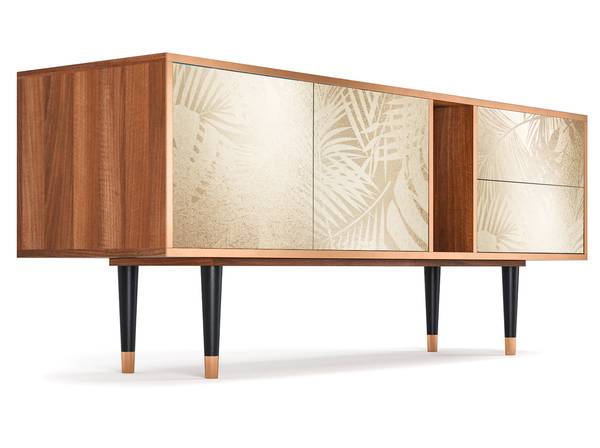 TV-Lowboard T1 Walnuss Beige - Holzwerkstoff - 170 x 69 x 48 cm