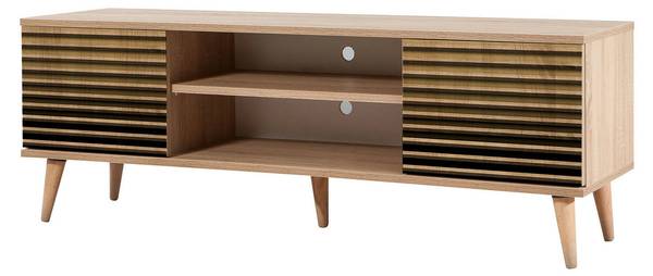 Fernsehschrank Enrica Braun - Holzwerkstoff - 140 x 50 x 40 cm