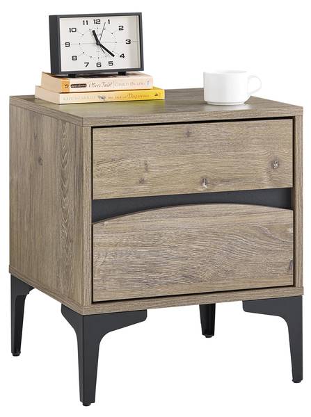 Nachttisch FBT165-N Braun - Holzwerkstoff - 40 x 47 x 40 cm