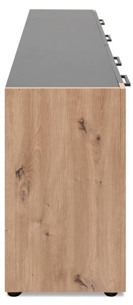 Sideboard LUMA Grau - Holzwerkstoff - 35 x 61 x 198 cm