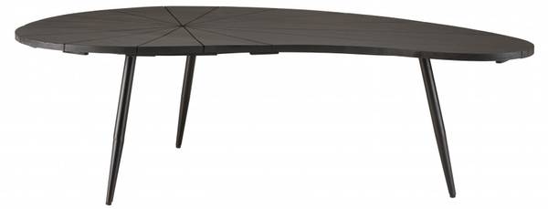 Couchtisch JAMES Schwarz - Massivholz - 73 x 37 x 122 cm