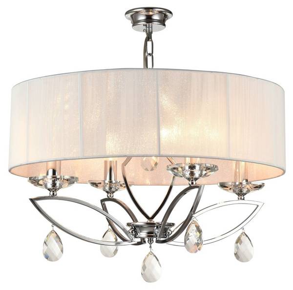 Kronleuchter Miraggio 2 Grau - Metall - 56 x 47 x 56 cm