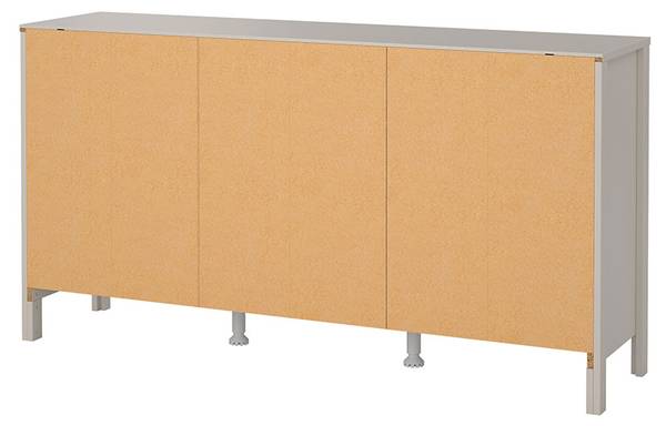 Sideboard Madrid bruin - deels massief hout - 152 x 80 x 39 cm
