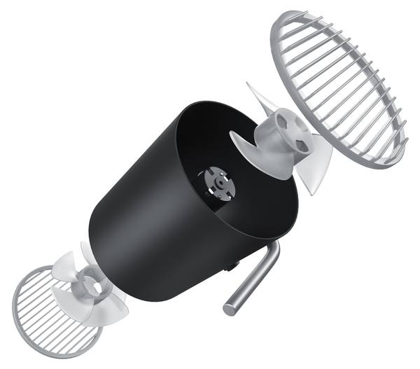 USB Ventilator GE-1711 Schwarz - Kunststoff - 12 x 11 x 12 cm