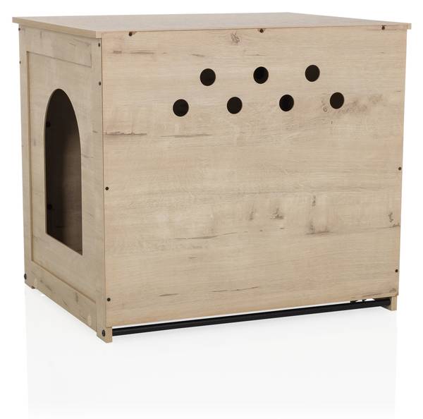 Katzenhaus KITTY PAWBOX 1 Braun - Holzwerkstoff - Holz teilmassiv - 50 x 53 x 60 cm