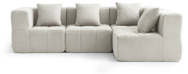 4-zits bank sofaBULOUS crèmekleurig