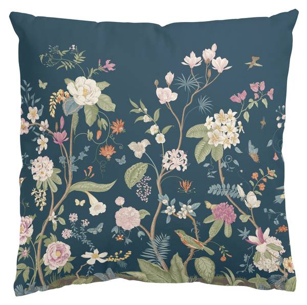 Dekokissen Blumen Chinoiserie 50 x 50 x 10 cm