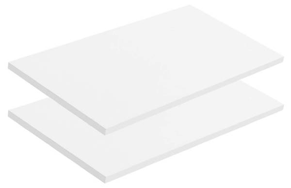 Einlegeböden Der Aufteiler 2er-Set Weiß - Holzwerkstoff - 77 x 2 x 48 cm