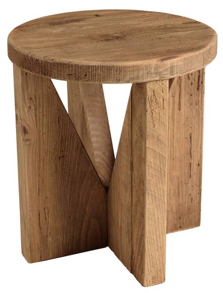 Sofaende ANDRIAN Braun - Holz teilmassiv - 40 x 45 x 40 cm