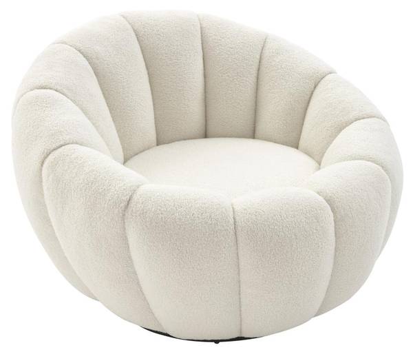Sessel mit gerader Rückenlehne COSSATO Weiß - Textil - 96 x 65 x 96 cm