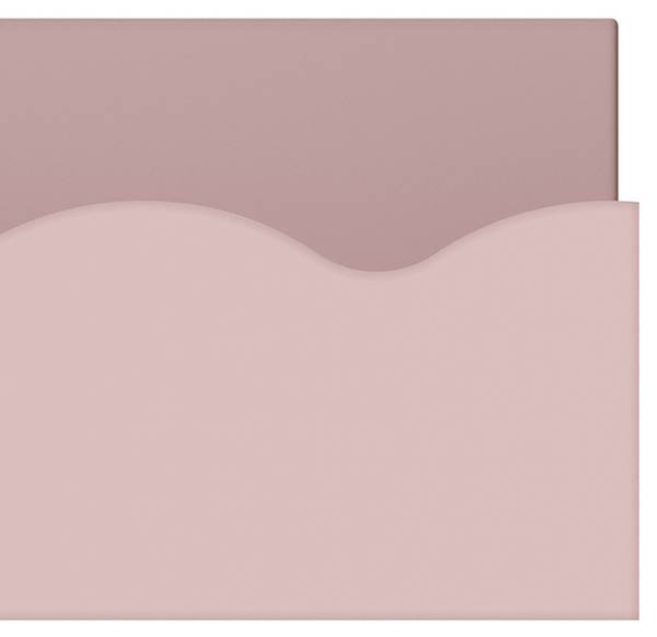 Kinder-Wandregalset Vestnes 2-tlg. Pink - Holzwerkstoff - 60 x 5 x 10 cm