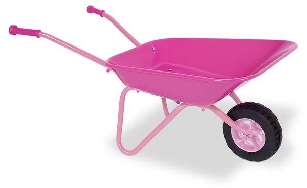 Schubkarre für Kinder rosa Schwarz - Pink - Eisen - 74 x 43 x 36 cm