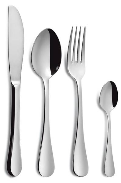 Besteckset North XL (24-teilig) Silber - Metall