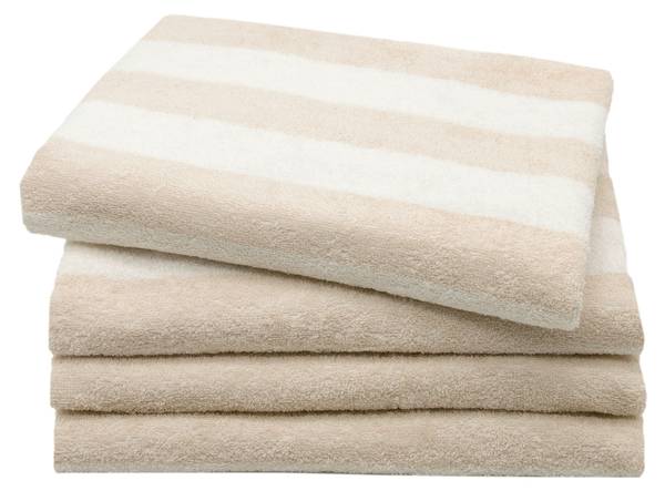 Handtücher 00000293 4er-Set Beige - Textil - 50 x 1 x 100 cm