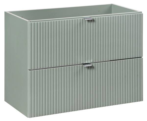 Schrank unter waschbecken LINE CUW80 2D Grün - Melamin - 80 x 57 x 39 cm