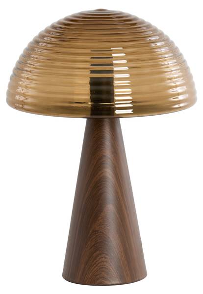 Tischlampe MUEDA Braun - Metall - 30 x 43 x 30 cm