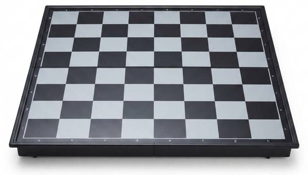 3-in-1 Schachspiel magnetisch Schwarz - Rot - Weiß - PVC - 32 x 2 x 32 cm
